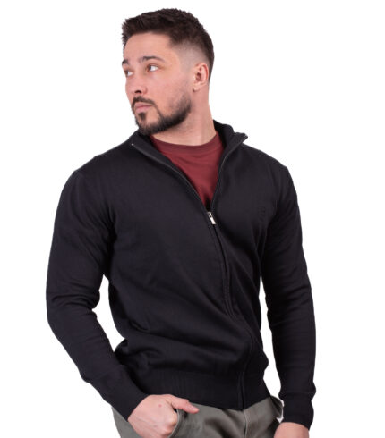 dzemper full zip crni 5