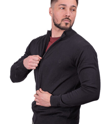 dzemper full zip crni 8