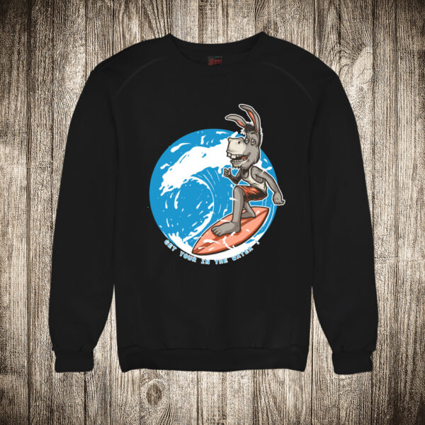 duks bez kapuljace boja crna slika magarac surfer