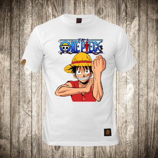 muska majica boja bela slika anime one piece 4