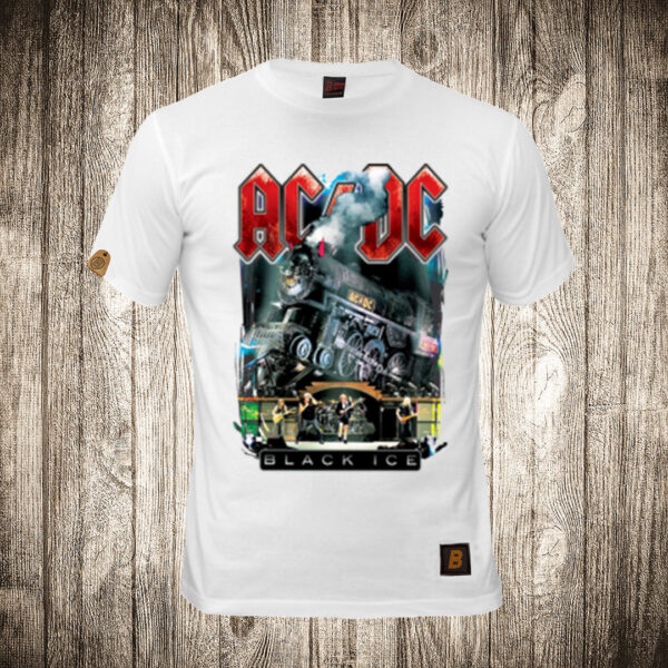 muska majica boja bela slika acdc 3 black ice