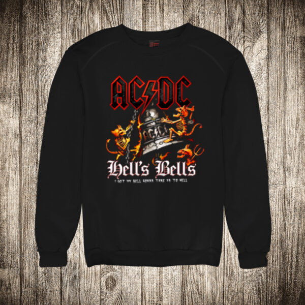 duks bez kapuljace boja crna slika acdc 4 hells bells