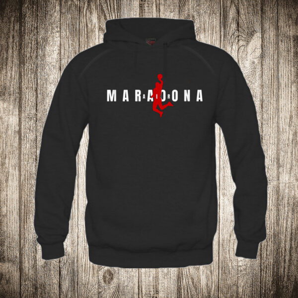 duks sa kapuljacom boja crna slika air maradona