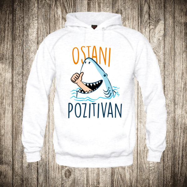 deciji duks boja bela slika ajkula ostani pozitivan like leto