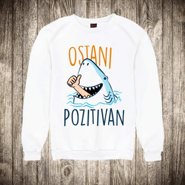 duks bez kapuljace boja bela slika ajkula ostani pozitivan like leto