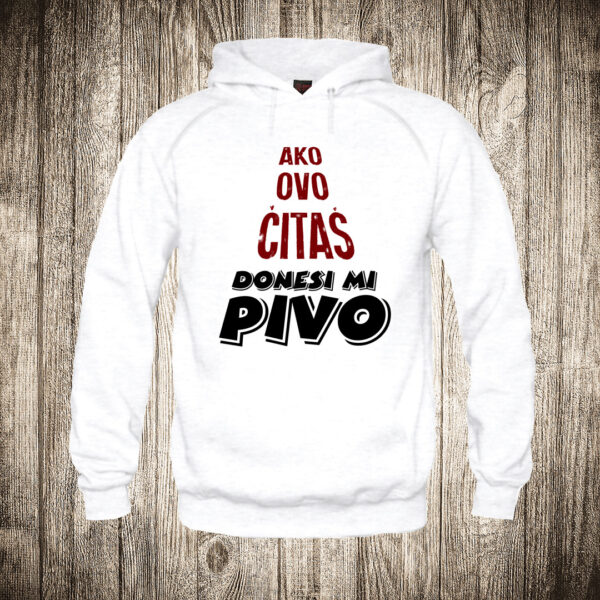 deciji duks boja bela slika ako ovo citas donesi mi pivo