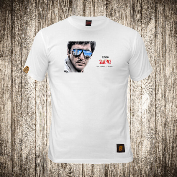 decija majica boja bela slika al pacino scarface world is yours