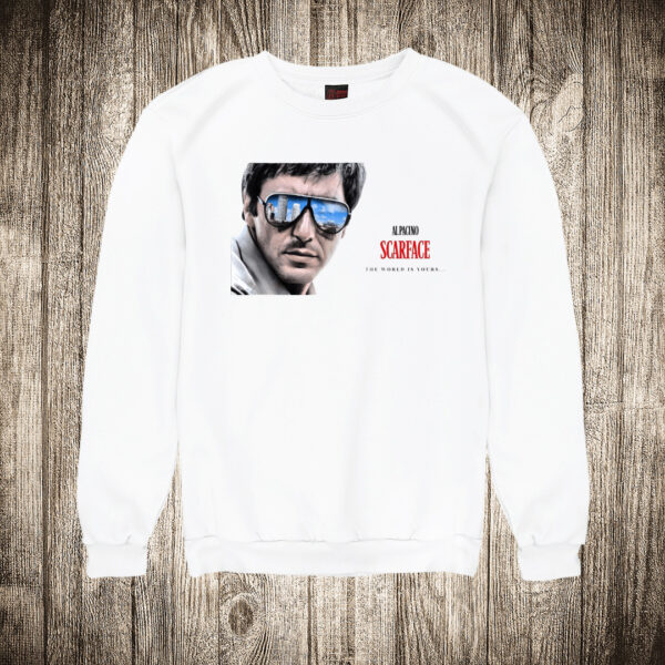 duks bez kapuljace boja bela slika al pacino scarface world is yours