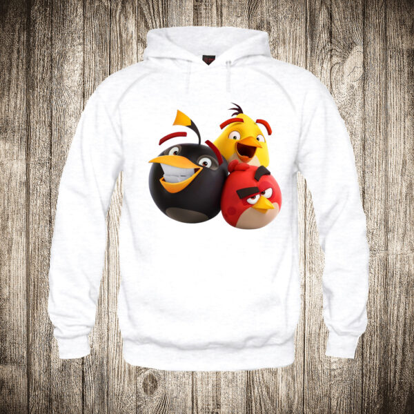 duks sa kapuljacom boja bela slika angry birds