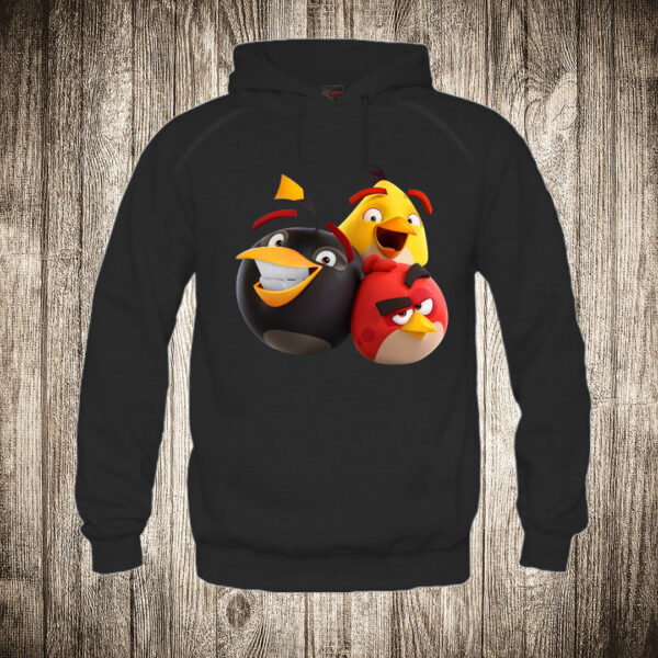 duks sa kapuljacom boja crna slika angry birds