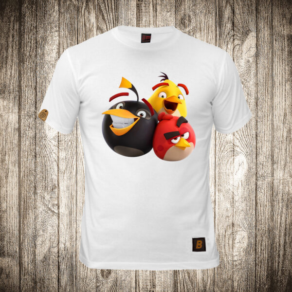 muska majica boja bela slika angry birds