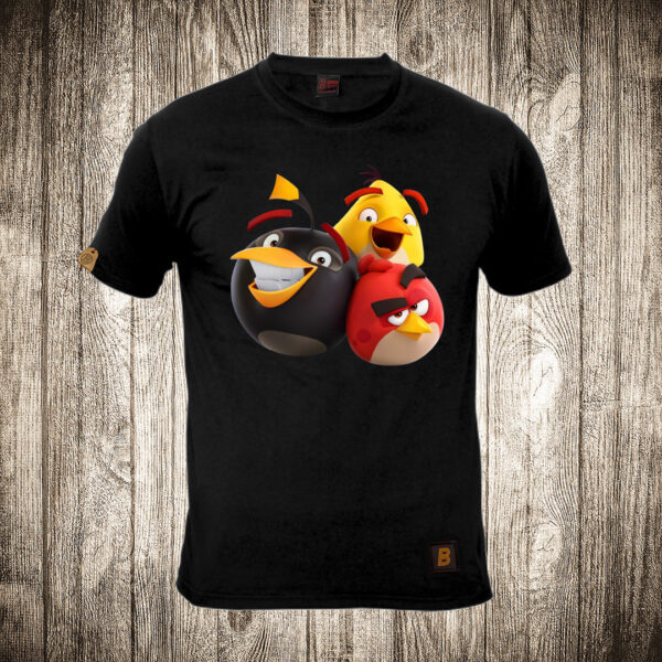 muska majica boja crna slika angry birds