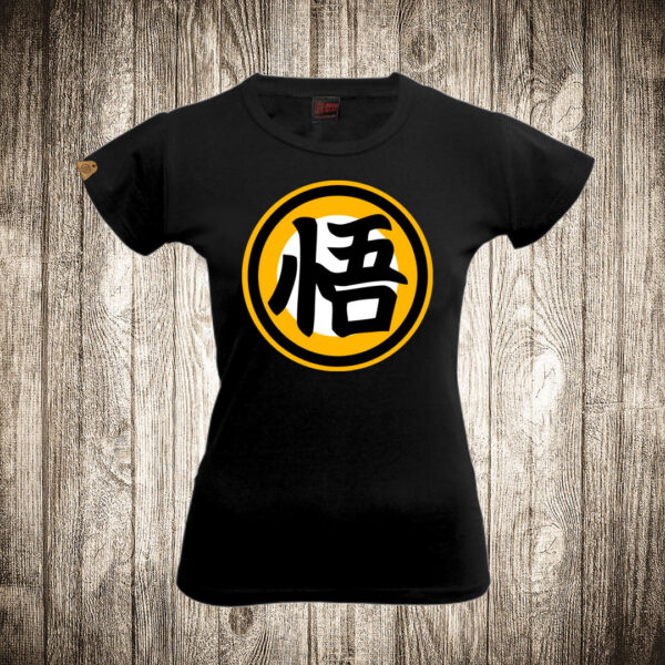 zenska majica boja crna slika anime zmajeva kugla dragon ball 7 logo