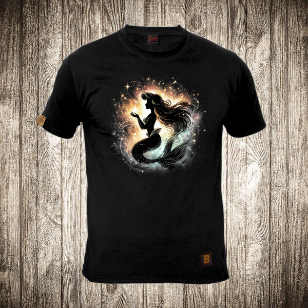 muska majica boja crna slika ariel mala sirena