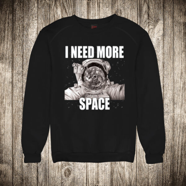 duks bez kapuljace boja crna slika astronaut 22 i need more space