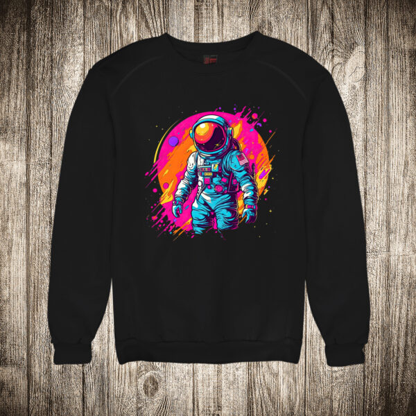 duks bez kapuljace boja crna slika astronaut multikolor