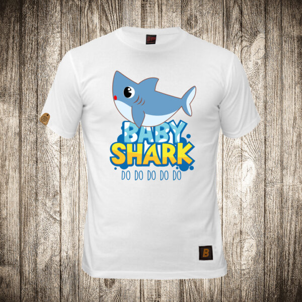 decija majica boja bela slika baby shark do do do do