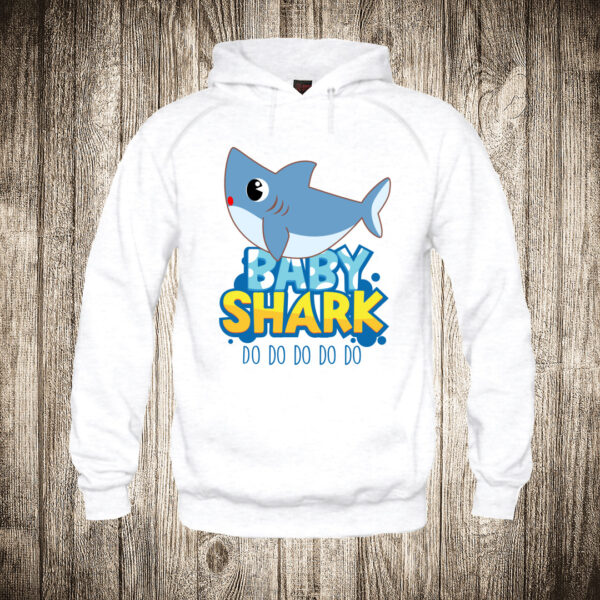 deciji duks boja bela slika baby shark do do do do