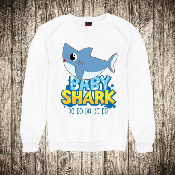 duks bez kapuljace boja bela slika baby shark do do do do
