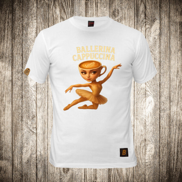 muska majica boja bela slika balerina cappucina 2 brain rot