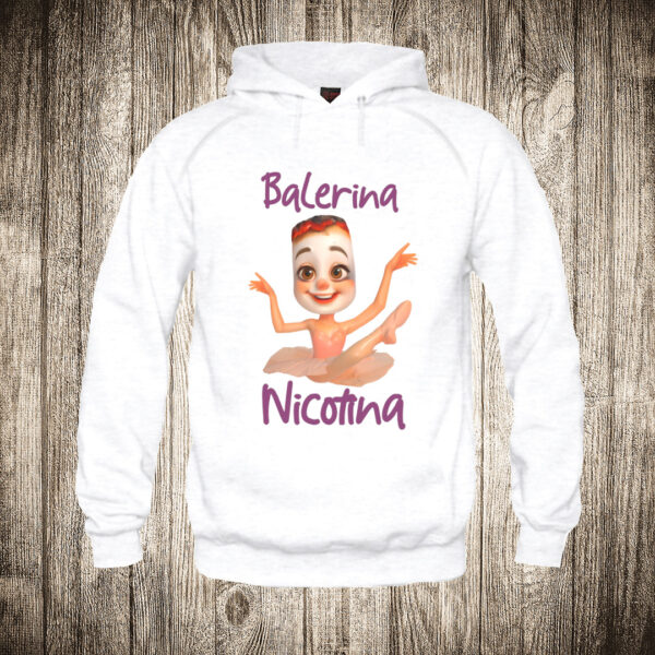 deciji duks boja bela slika balerina nicotina brain rot