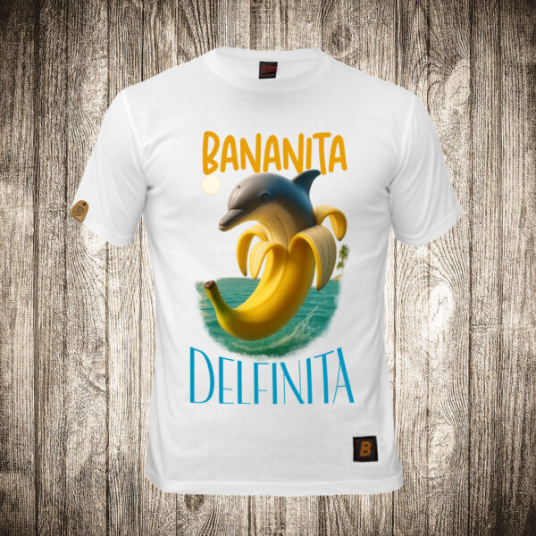 muska majica boja bela slika bananita delfinita brain rot