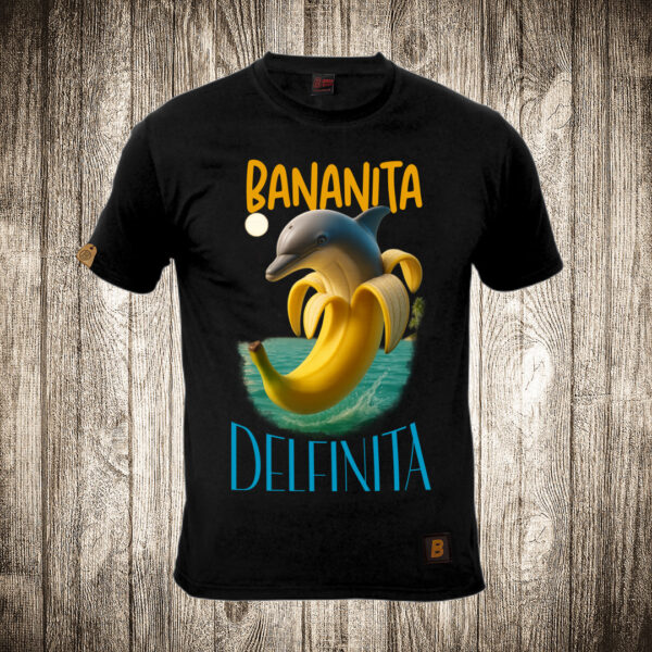 muska majica boja crna slika bananita delfinita brain rot
