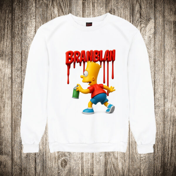 duks bez kapuljace boja bela slika bart bran blan simpsonovi
