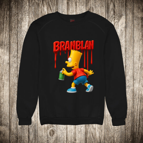 duks bez kapuljace boja crna slika bart bran blan simpsonovi