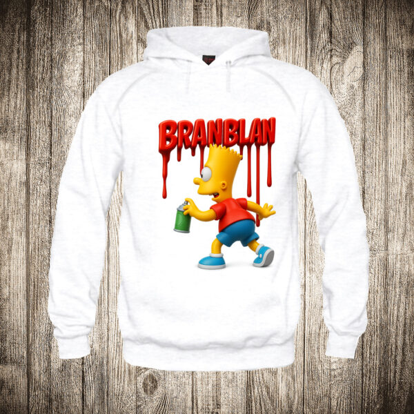 duks sa kapuljacom boja bela slika bart bran blan simpsonovi