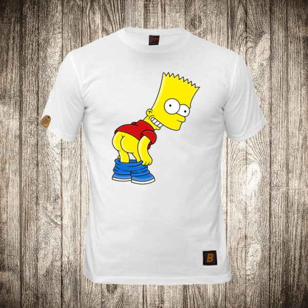 decija majica boja bela slika bart simpson 1