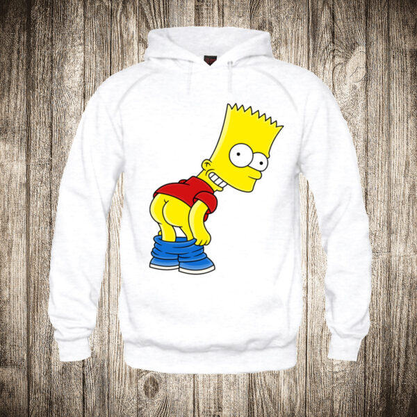 duks sa kapuljacom boja bela slika bart simpson 1