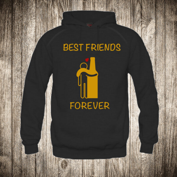 duks sa kapuljacom boja crna slika best friends forever bffpivo i covek