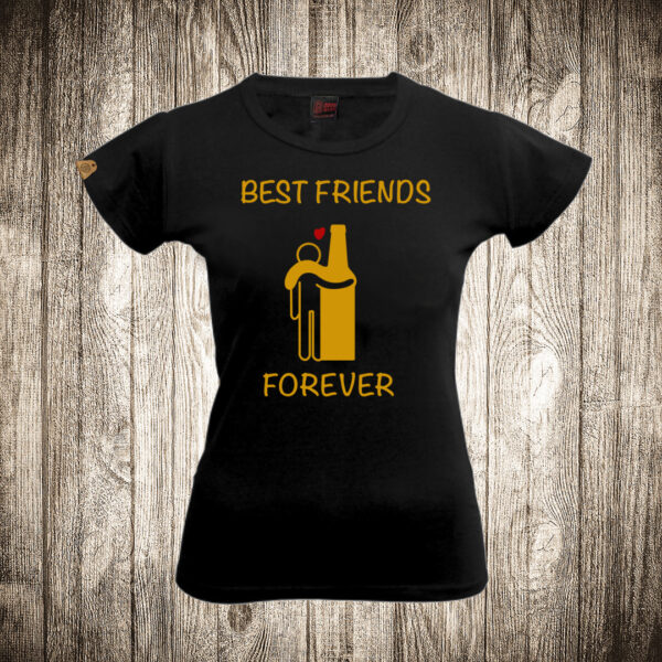 zenska majica boja crna slika best friends forever bffpivo i covek