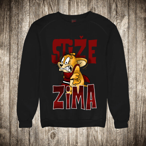duks bez kapuljace boja crna slika dzeri jerry stize zima