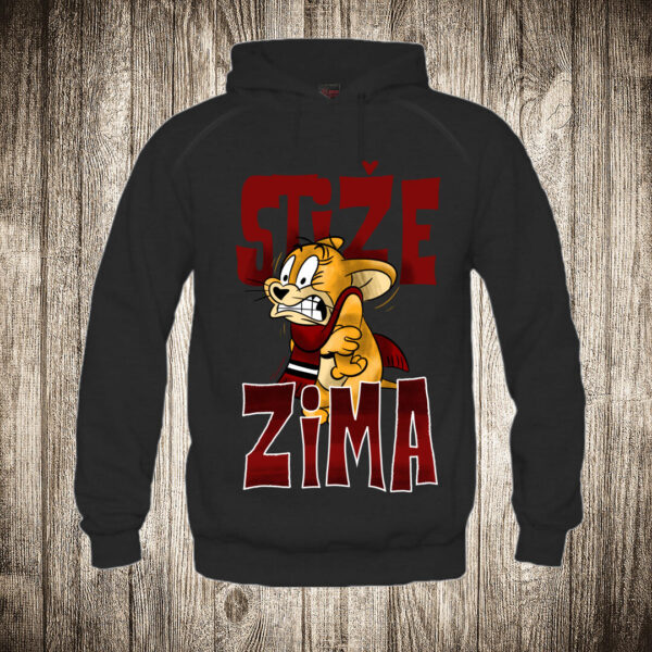 duks sa kapuljacom boja crna slika dzeri jerry stize zima