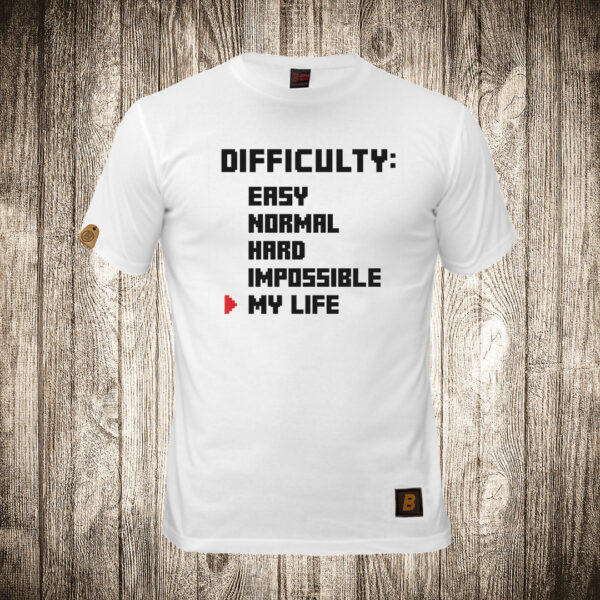 muska majica boja bela slika biraj mood easy medium hard my life