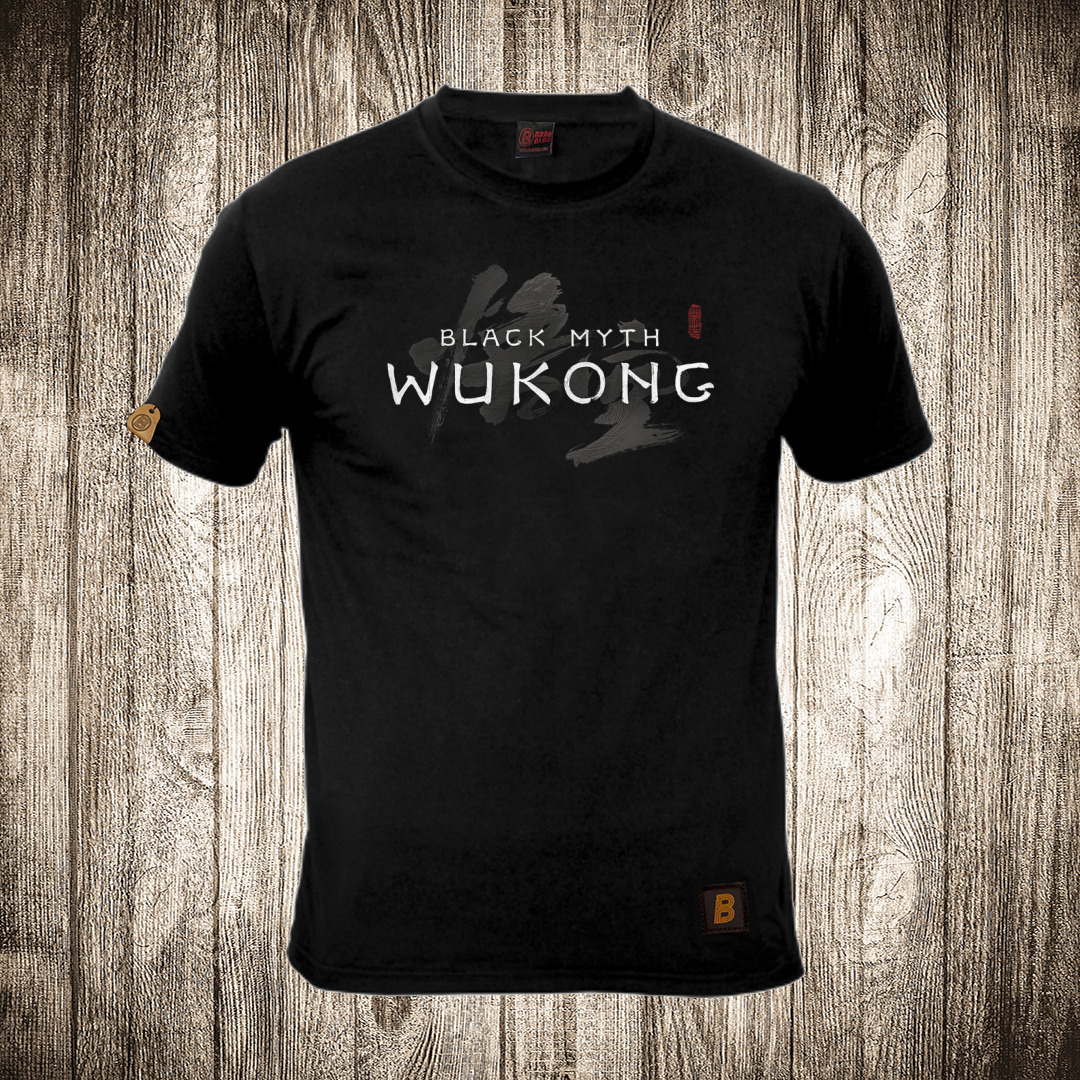 Muška majica crne boje sa motivom Black Myth Wukong 4 muska majica boja crna slika black myth wukong 4
