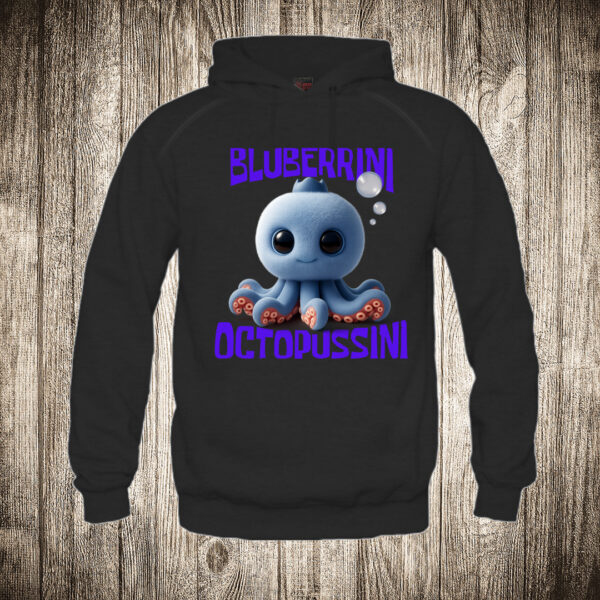 duks sa kapuljacom boja crna slika bluberrini octopussini brain rot