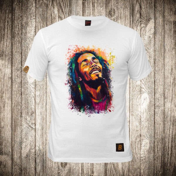 muska majica boja bela slika bob marley 3 bob marli