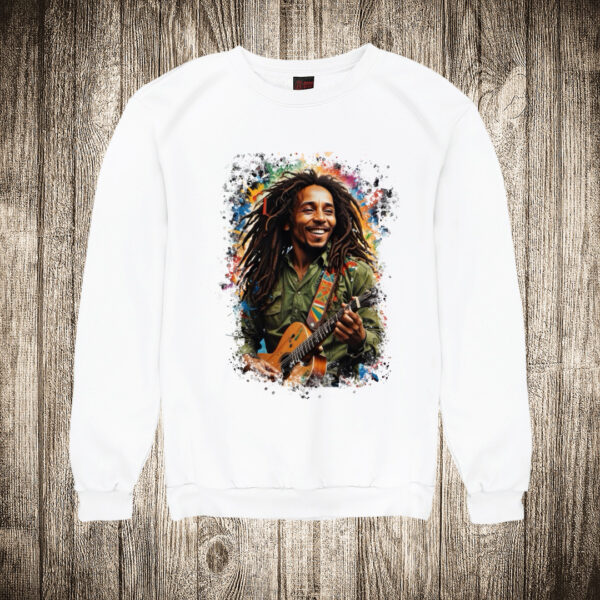 duks bez kapuljace boja bela slika bob marley 5 bob marli