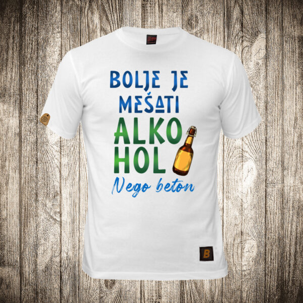 decija majica boja bela slika bolje mesati alkohol nego beton