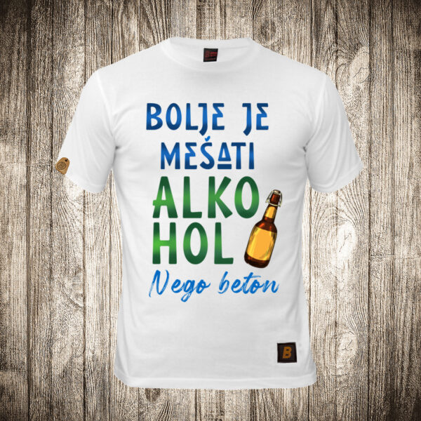muska majica boja bela slika bolje mesati alkohol nego beton