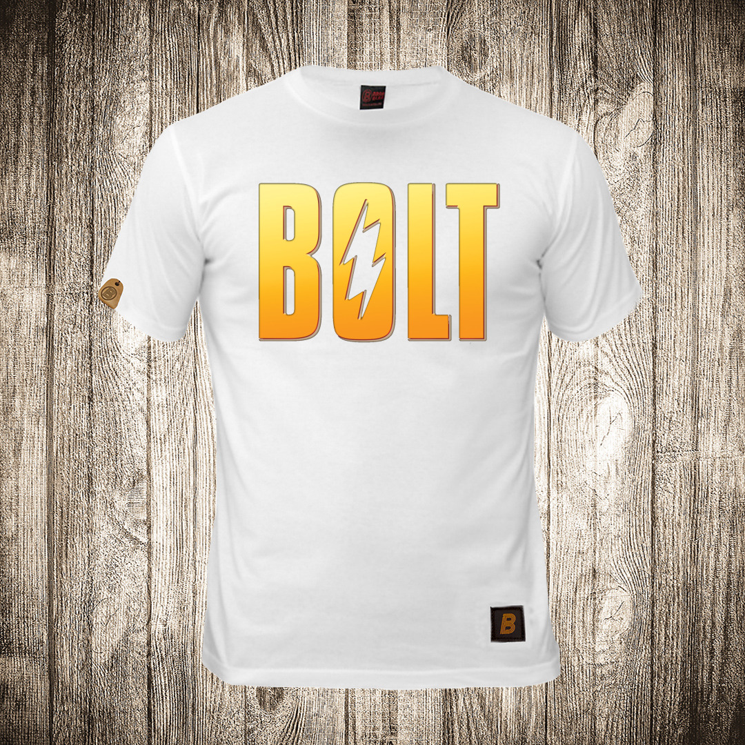 Muška majica bele boje sa motivom Bolt pas muska majica boja bela slika bolt pas