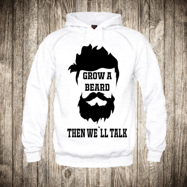 duks sa kapuljacom boja bela slika brada 1 grow a beard