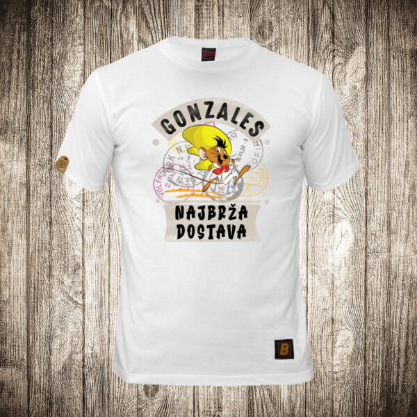 decija majica boja bela slika brzi gonzales najbrza dostava