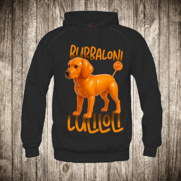 duks sa kapuljacom boja crna slika burbaloni luliloli brain rot