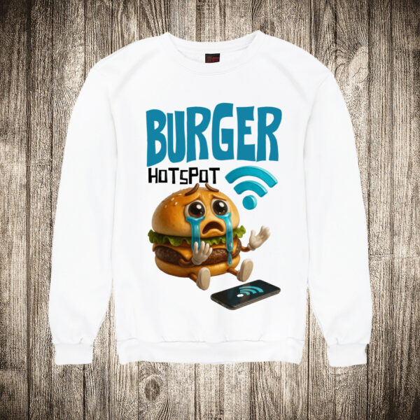 duks bez kapuljace boja bela slika burger hotspot brain rot