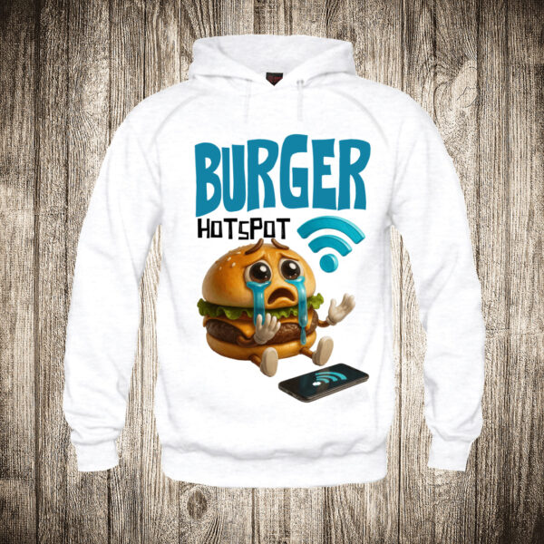 duks sa kapuljacom boja bela slika burger hotspot brain rot