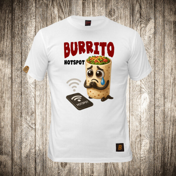decija majica boja bela slika burrito hotspot brain rot